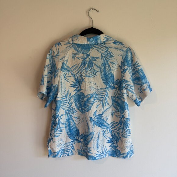 Blue Hawaiian Camp Button-Down Short Sleeve Shirt - Picture 9 of 9